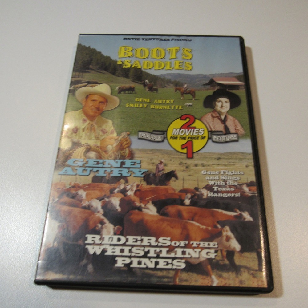 Boots and Saddles Riders of the Whistling Pines Gene Autry  DVD‎ Movie